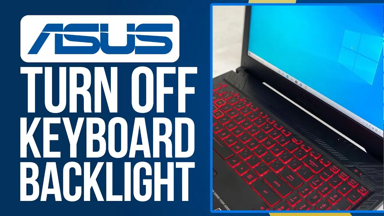 آموزش خاموش كردن نور کیبورد لپ تاپ ایسوس
